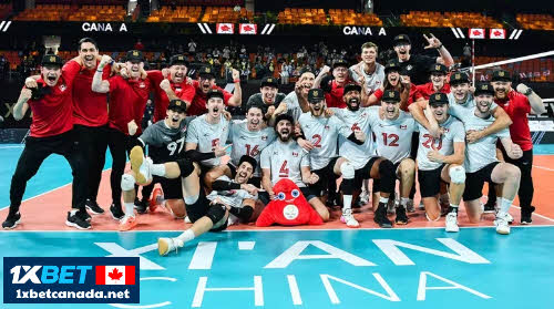 Canadian men's volleyball team at Paris Olympics